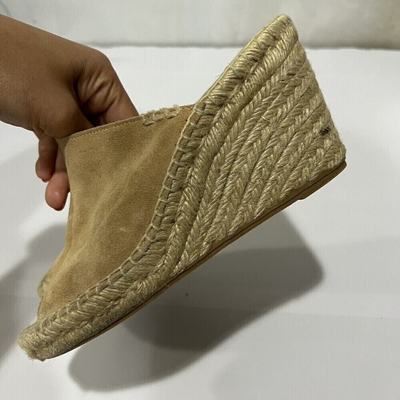 Soludos Mule Women’s open toe wedge espadrilles Slip on Cream Size US 7 - Picture 8 of 11